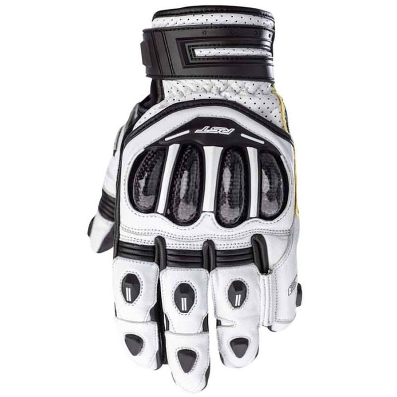 GUANTES RST TRACTECH EVO 4 CE NEGRO/BLANCO CORTO