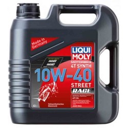 GARRAFA 4L ACEITE DE MOTOR LIQUI MOLY 100% SINTÉTICO 10W-40 STREET RACE