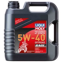 GARRAFA DE 4L ACEITE LIQUI MOLY 100% SINTÉTICO 4T SYNTH 5W-40 OFF ROAD RACE 3019