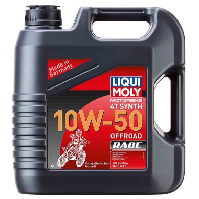 GARRAFA DE 4L ACEITE LIQUI MOLY 100% SINTÉTICO 10W-50 STREET RACE