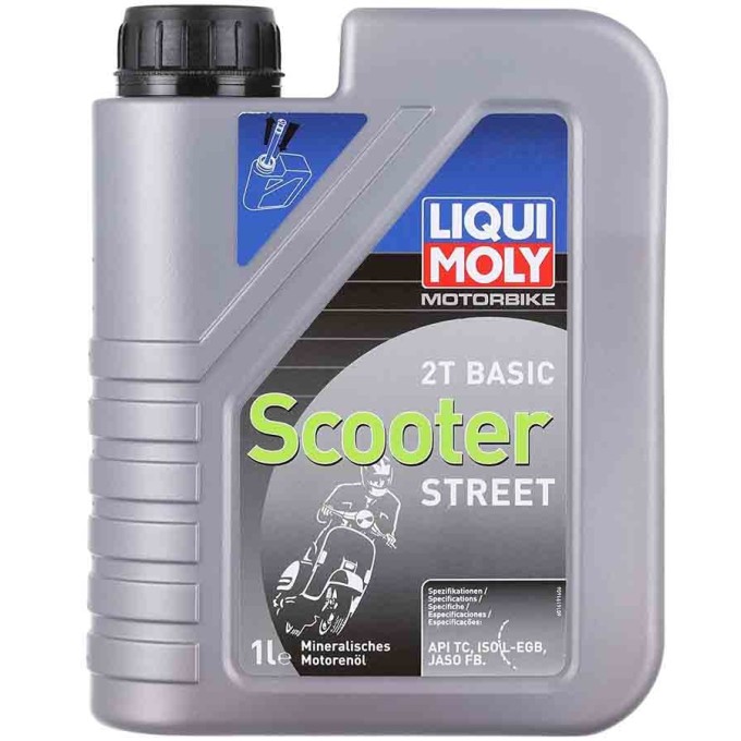 BOTELLA DE 1L ACEITE LIQUI MOLY 2T MINERAL MEZCLA BASIC SCOOTER