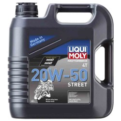 GARRAFA 4L DE ACEITE LIQUI MOLY HD 100% SINTÉTICO 20W-50 STREET