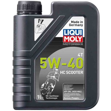 BOTE 1L ACEITE LIQUI MOLY HC SINTÉTICO 5W-40 SCOOTER