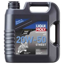 GARRAFA DE 4L ACEITE LIQUI MOLY MOTORBIKE 4T MINERAL 20W-50 STREET 1696