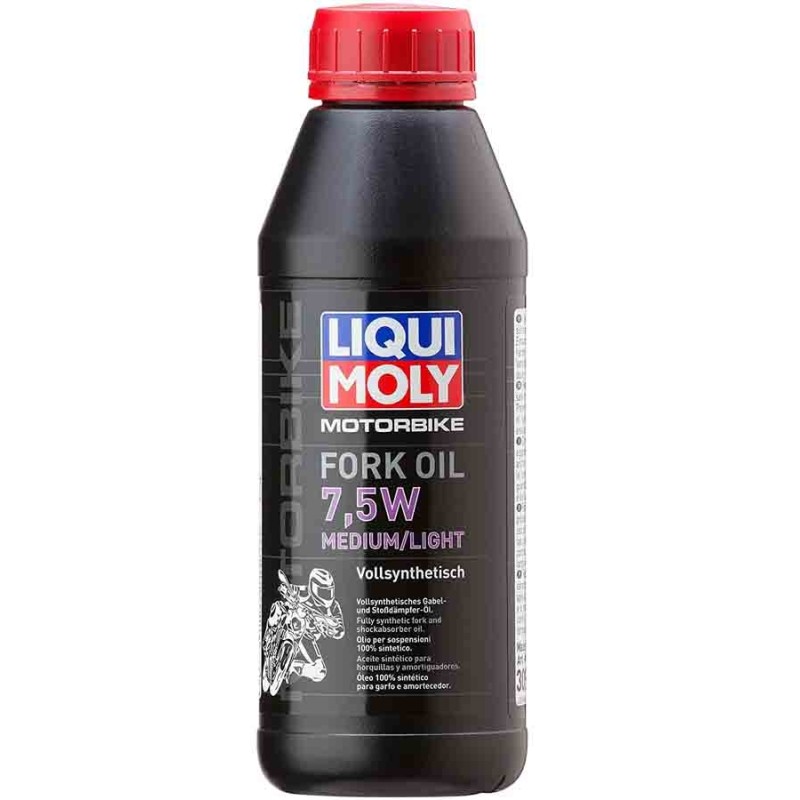 BOTE 500ML LIQUI MOLY FORK O.7,5W MED/LIGHT