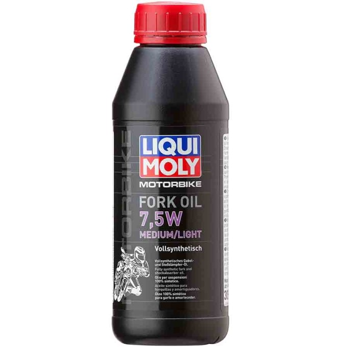 BOTE 500ML LIQUI MOLY FORK O.7,5W MED/LIGHT