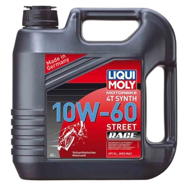 GARRAFA DE 4L ACEITE DE MOTOR LIQUI MOLY 100% SINTÉTICO 10W-60 RACE