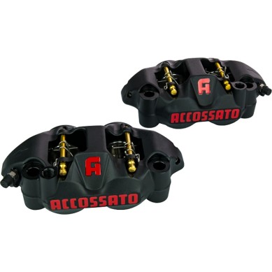 JUEGO PINZAS 108 MM ACCOSSATO PZ002 COLOR NEGRO