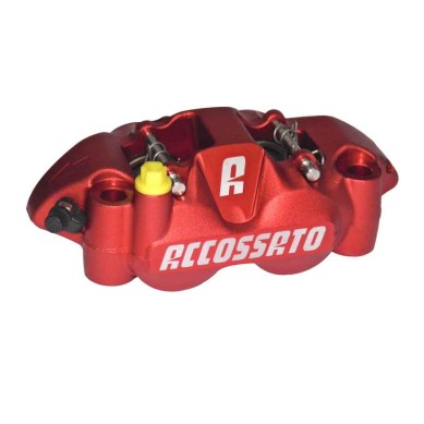 PINZA IZQUIERDA ACCOSSATO 108 MM PZ004 ALUMINIO ROJO ANODIZADO