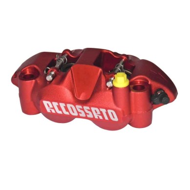 PINZA IZQUIERDA ACCOSSATO 108 MM PZ004 ALUMINIO ROJO ANODIZADO