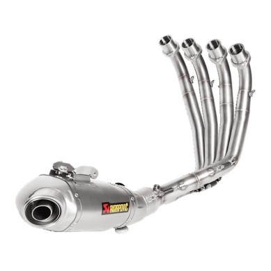 TUBO ESCAPE AKRAPOVIC PARA HONDA CB 650 F 2014-2018 NO HOMOLOGADO serie Racing Titanio S-H6R11-AFT