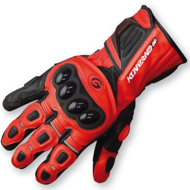 GUANTES GARIBALDI FORZA NEGRO / ROJO TALLA M