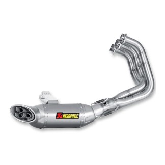 TUBO ESCAPE AKRAPOVIC PARA YAMAHA FJ-09 2015-2016 HOMOLOGADO SERIE RACING DE TITANIO