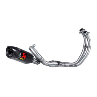 TUBO ESCAPE AKRAPOVIC PARA YAMAHA XSR 700 2016-2020 NO HOMOLOGADO SERIE RACING CARBONO