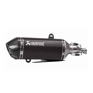 Tubo de escape AKRAPOVIC Serie SLIP-ON de INOX para VESPA GTS 125 2017-2020 HOMOLOGADO 
