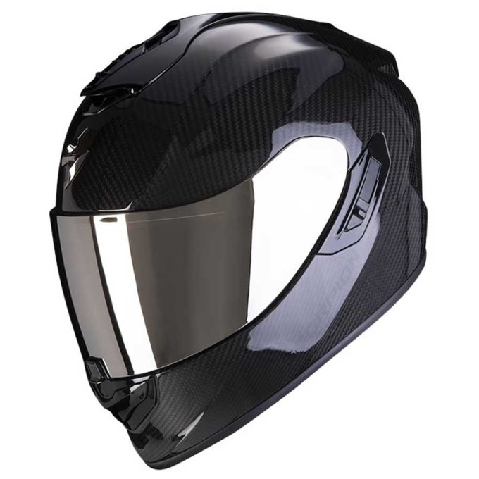 CASCO SCORPION EXO 1400 EVO CARBON AIR SOLID NEGRO BRILLO