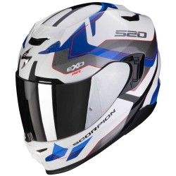 CASCO SCORPION EXO-520 EVO AIR ELAN BLANCO / AZUL