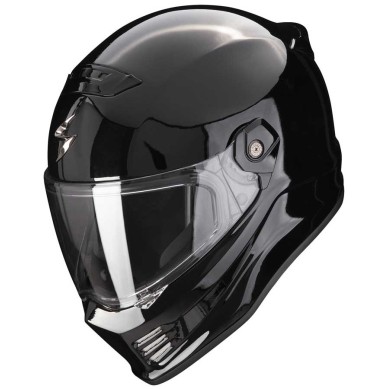 CASCO SCORPION COVERT FX SOLIDO NEGRO BRILLO