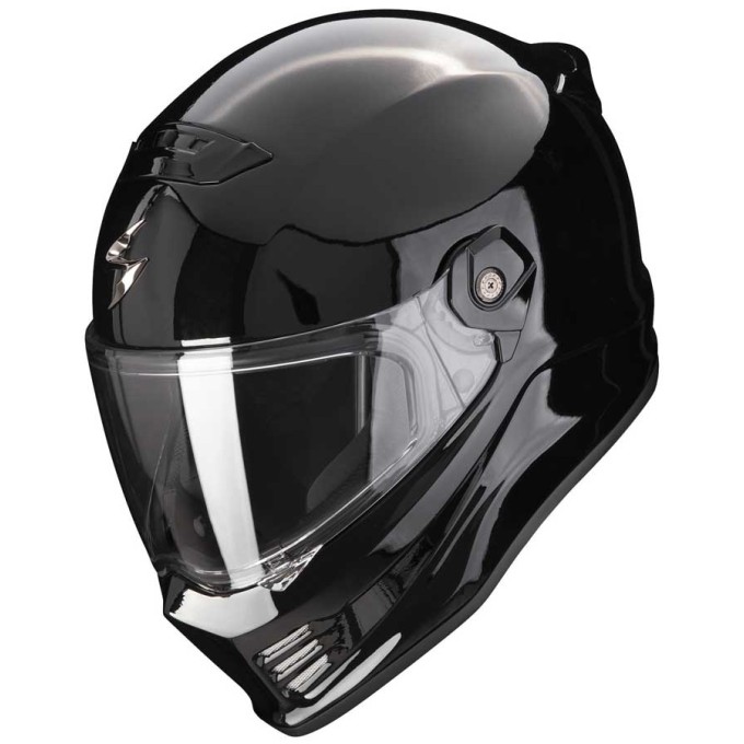 CASCO SCORPION COVERT FX SOLIDO NEGRO BRILLO