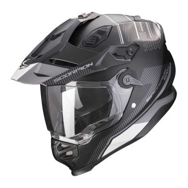 CASCO SCORPION ADF-9000 AIR DERSERT NEGRO MATE / PLATA