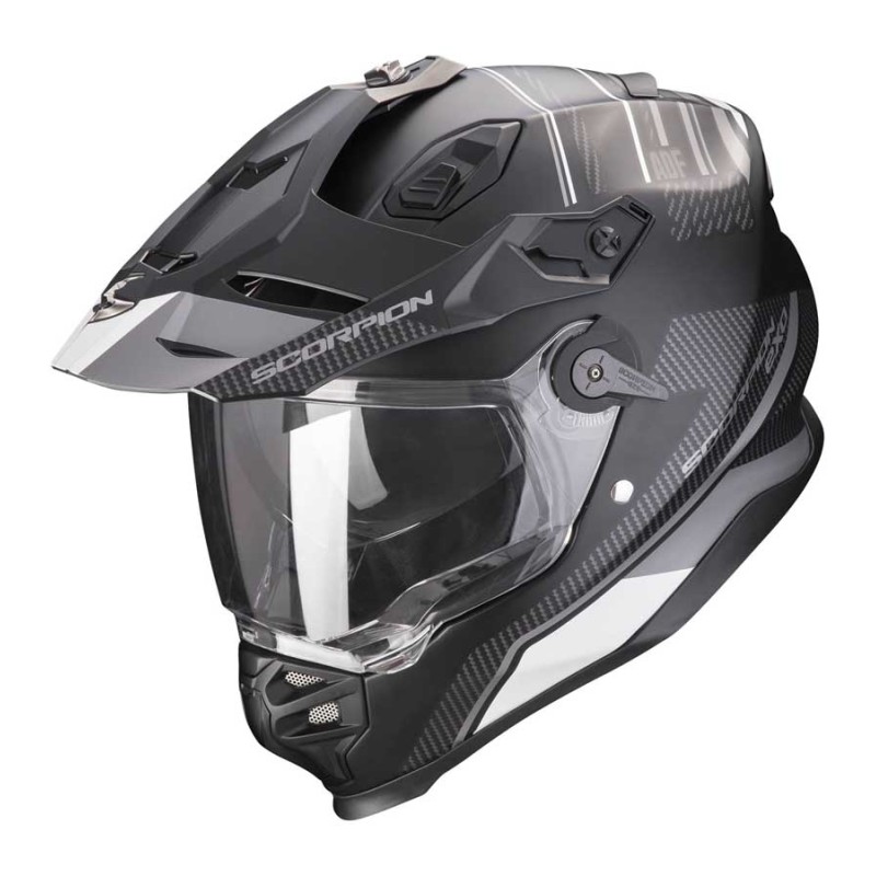 CASCO SCORPION ADF-9000 AIR DERSERT NEGRO MATE / PLATA