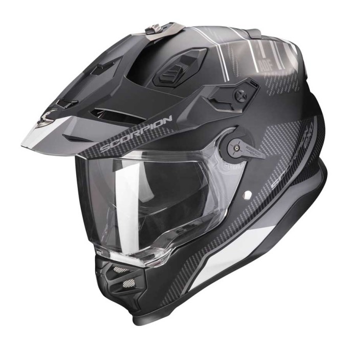 CASCO SCORPION ADF-9000 AIR DERSERT NEGRO MATE / PLATA