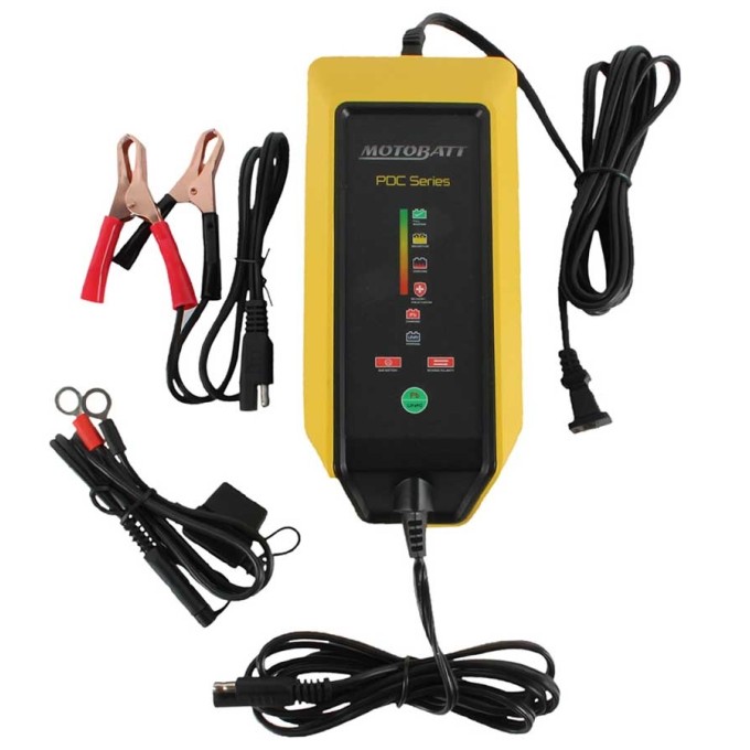 CARGADOR DE BATERIAS LITIO PDCFB MOTOBATT 12V 2.0A
