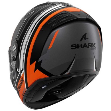 CASCO SHARK SPARTAN RS BYHRON NEGRO / NARANJA MATE