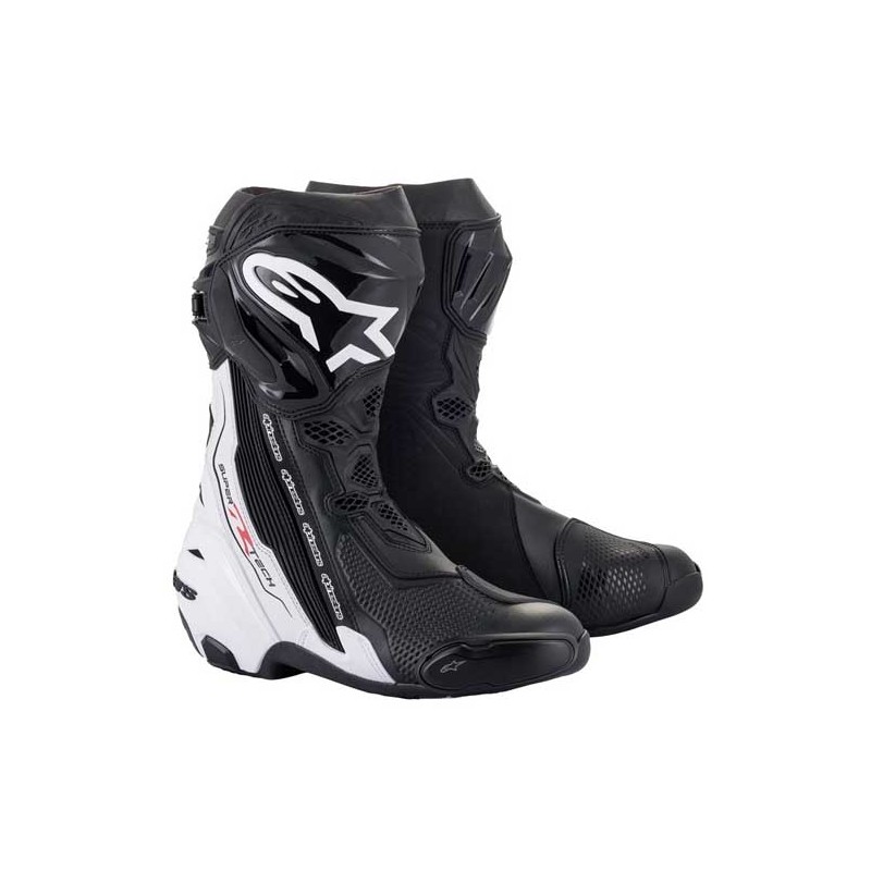 BOTAS DE MOTO ALPINESTARS SUPERTECH R BLANCO/ NEGRO