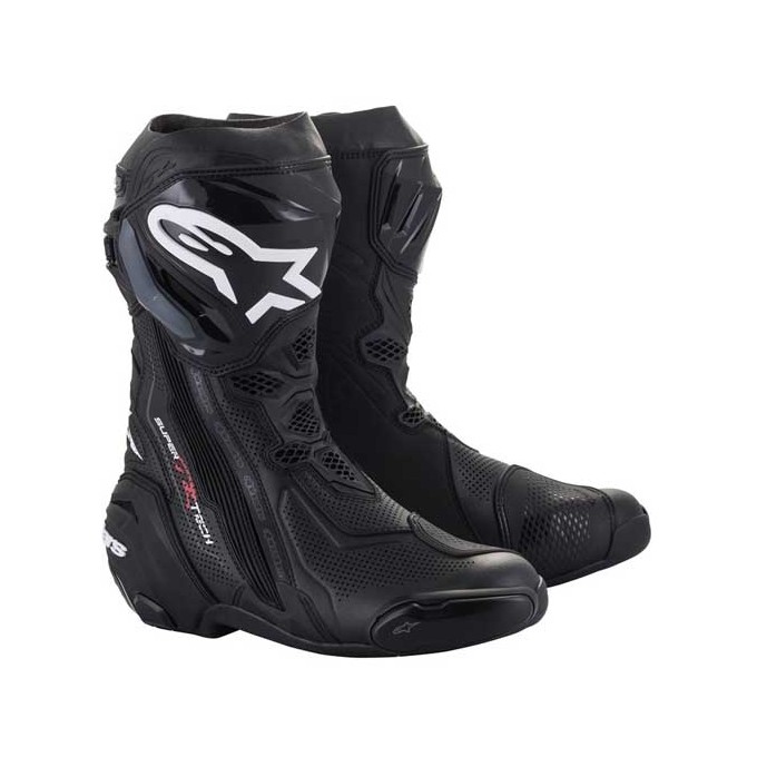 BOTAS DE MOTO ALPINESTARS SUPERTECH R VENTILADAS NEGRAS