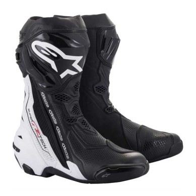 BOTAS DE MOTO ALPINESTARS SUPERTECH R VENTILADAS NEGRO / BLANCO