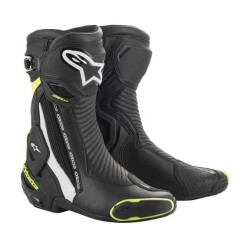 BOTAS ALPINESTARS SMX PLUS V2 NEGRO / BLANCO / AMARILLO FLUOR