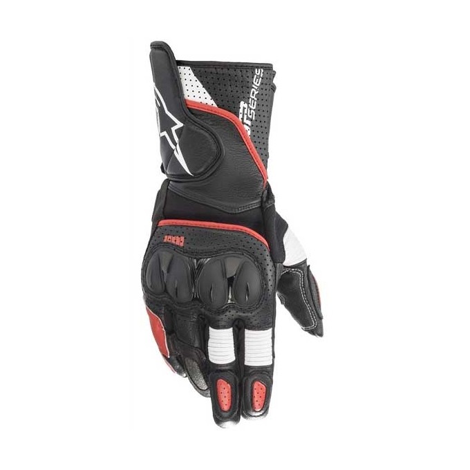 GUANTES ALPINESTARS SP-2 V3 NEGRO / BLANCO / ROJO 35582211304