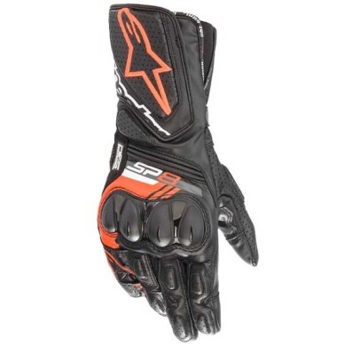 GUANTES ALPINESTARS SP-8 V3 NEGRO / ROJO FLUOR