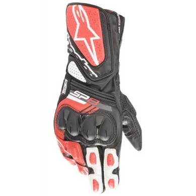 GUANTES ALPINESTARS SP-8 V3 NEGRO / BLANCO / ROJO