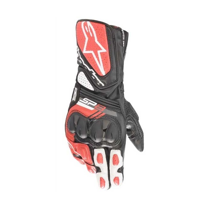 GUANTES ALPINESTARS SP-8 V3 NEGRO / BLANCO / ROJO