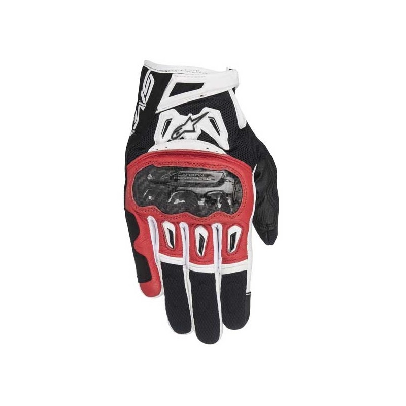 GUANTES ALPINESTAR SMX-2 AIR CARBON V2 BLANCO / NEGRO / ROJO 3567717132