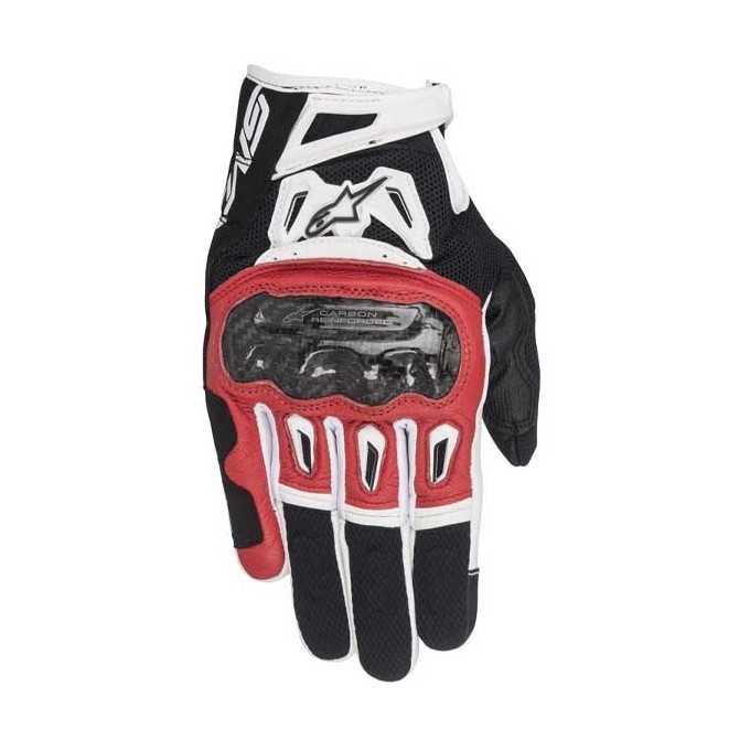 GUANTES ALPINESTAR SMX-2 AIR CARBON V2 BLANCO / NEGRO / ROJO 3567717132
