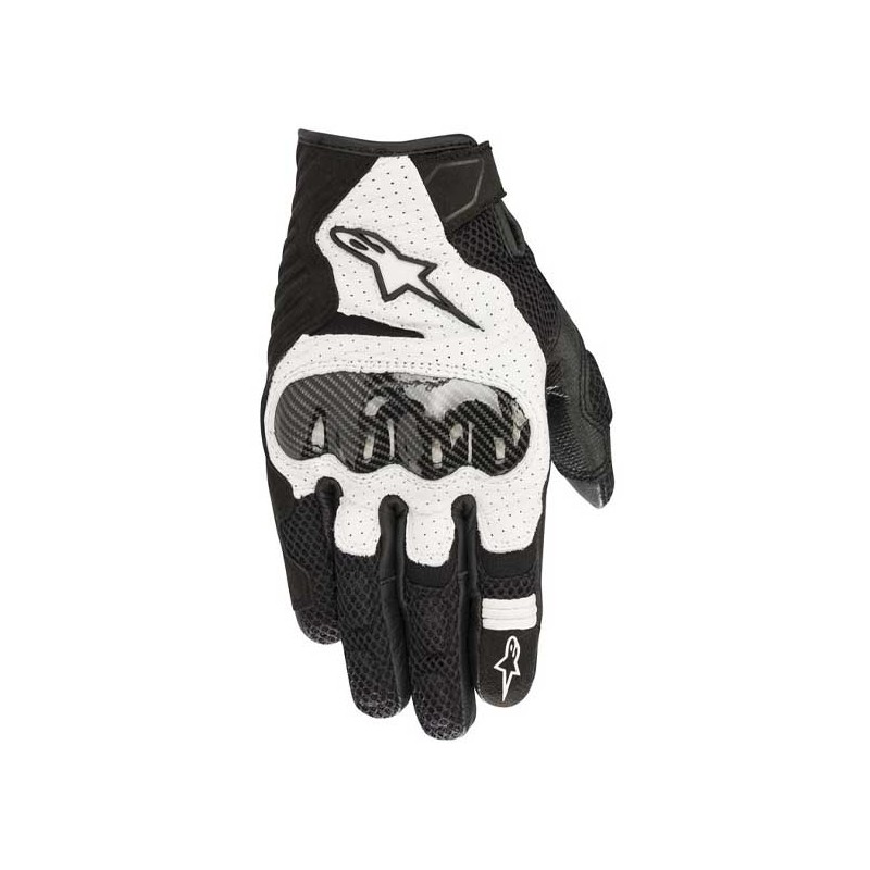 GUANTES ALPINESTARS SMX-1 CARBON NEGRO / BLANCO