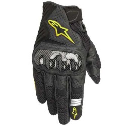 GUANTES ALPINESTARS SMX-1 AIR V2 NEGRO / AMARILLO FLUOR