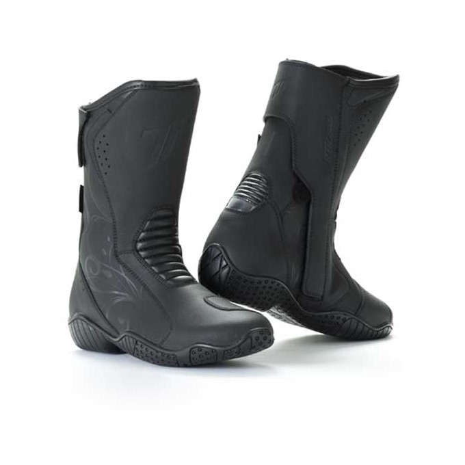 BOTAS DE MOTO MUJER TOURING SEVENTY DEGREES SD-BT9 NEGRAS
