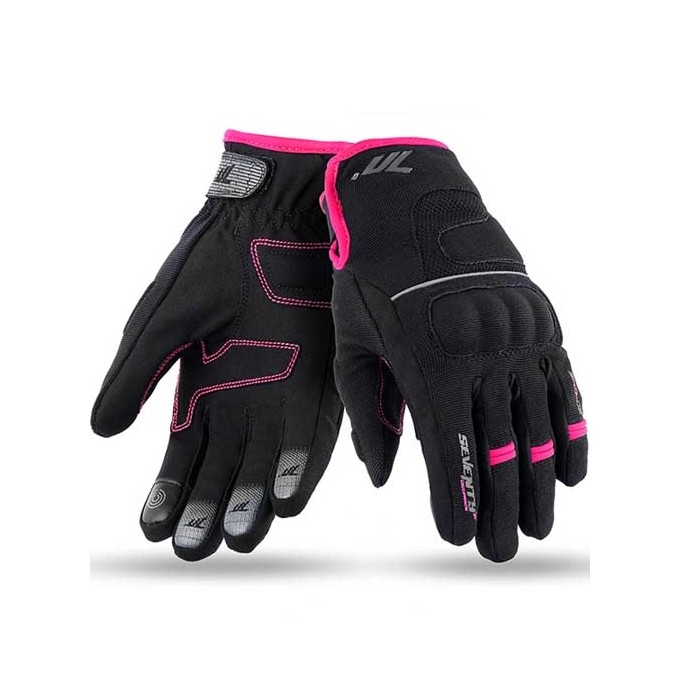 GUANTE DE INVIERNO MUJER SEVENTY DEGREES SD-C45 NEGRO/ROSA