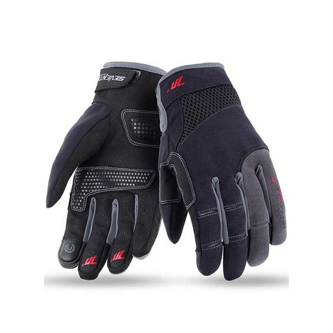 GUANTES DE VERANO HOMBRE SEVENTY DEGREES SD-C48 NEGRO/GRIS