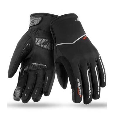GUANTES DE MOTO INVIERNO DE HOMBRE SEVENTY DEGREES SD-C49 NEGRO/GRIS