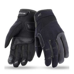 GUANTES DE MOTO VERANO DE MUJER SEVENTY DEGREES SD-50 NEGRO/GRIS
