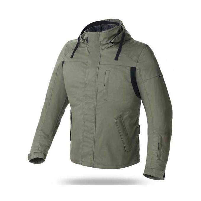 CHAQUETA DE MOTO SEVENTY DEGREES HOMBRE SD-JC73 VERDE MILITAR
