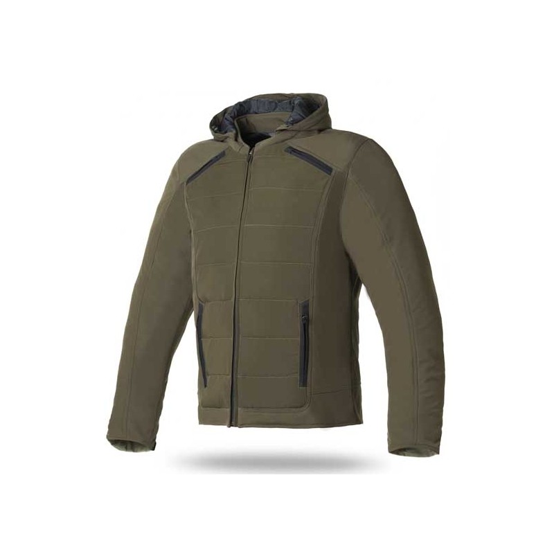 CHAQUETA DE MOTO INVIERNO HOMBRE SEVENTY DEGREES SD-JC77 VERDE MILITAR