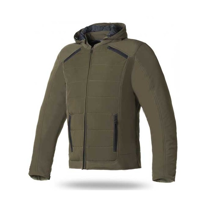 CHAQUETA DE MOTO INVIERNO HOMBRE SEVENTY DEGREES SD-JC77 VERDE MILITAR