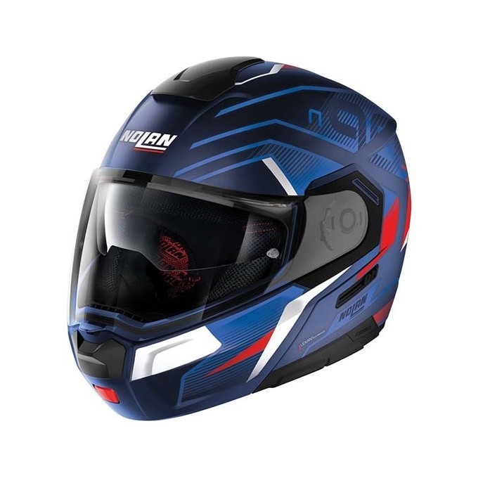 CASCO MODULAR NOLAN N90-3 COMEBACK AZUL/ROJO/BLANCO 46