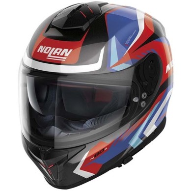 CASCO NOLAN N80-8 RUMBLE N-COM ROJO/AZUL 62
